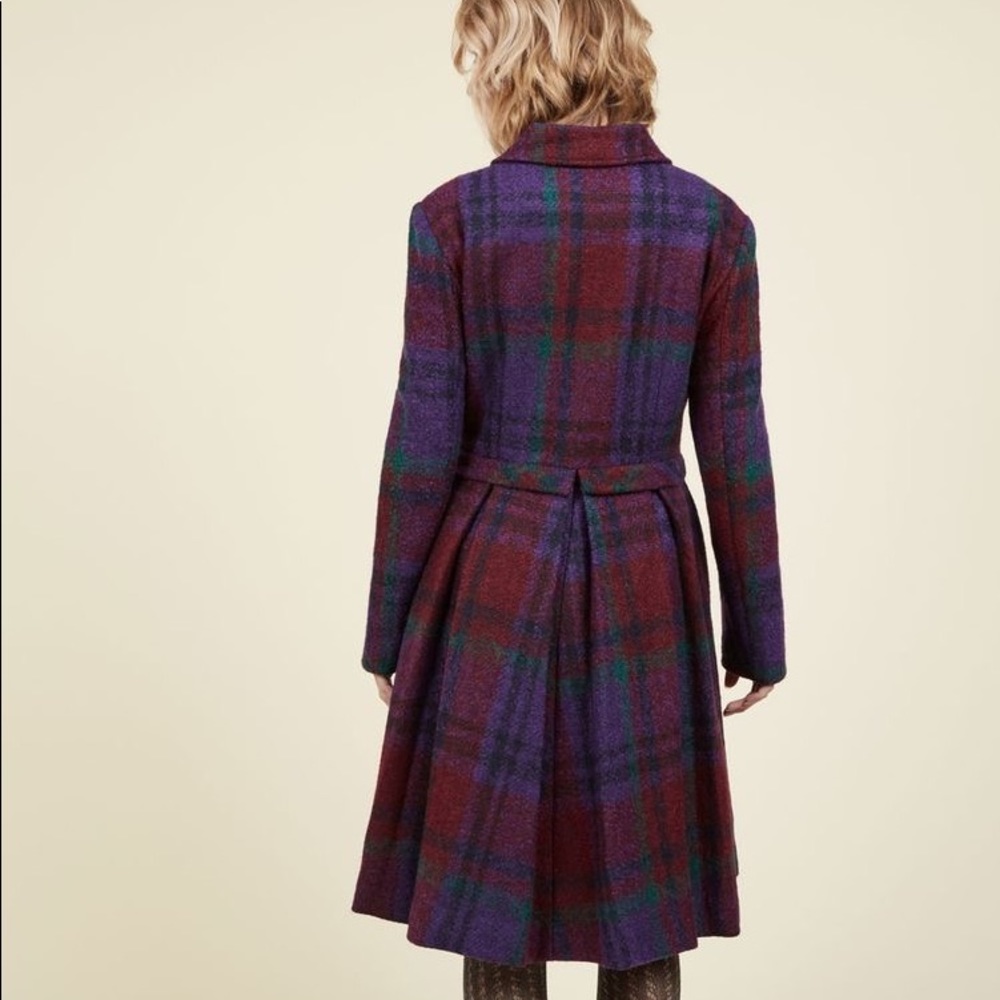 Alice’s Pig rare ‘Berry’ tartan wool coat